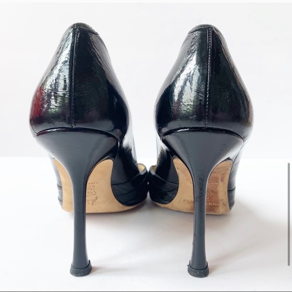 Jimmy Choo peep toe D’Orsay leather heels - Picture 6 of 8